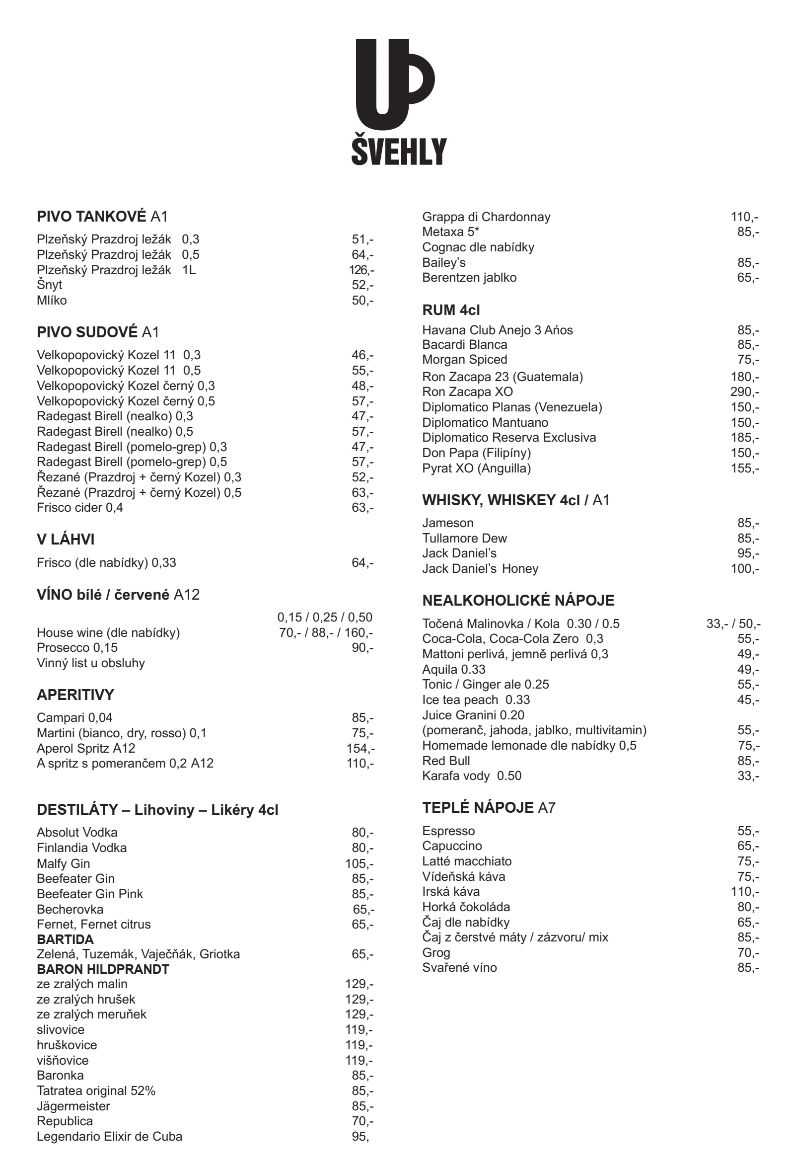 napojovy listek 2026